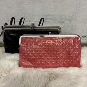 HOBO International Lauren Leather Wallet Clutch Lot Of 2 (see photos)